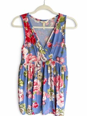 Matilda Jane Floral Sleeveless Top Modal Blend Stretch